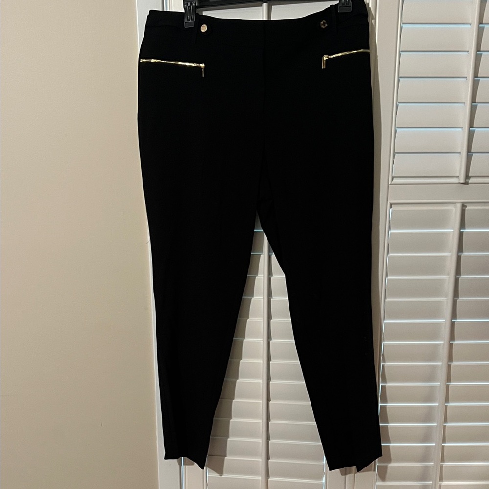 Calvin Klein Black pants with Gold Detail